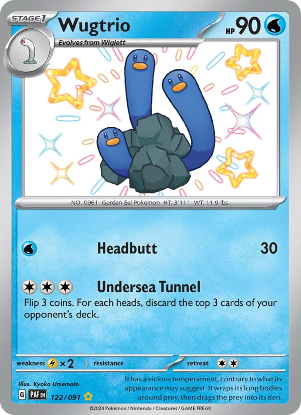 Wugtrio - Paldean Fates Pokemon Card