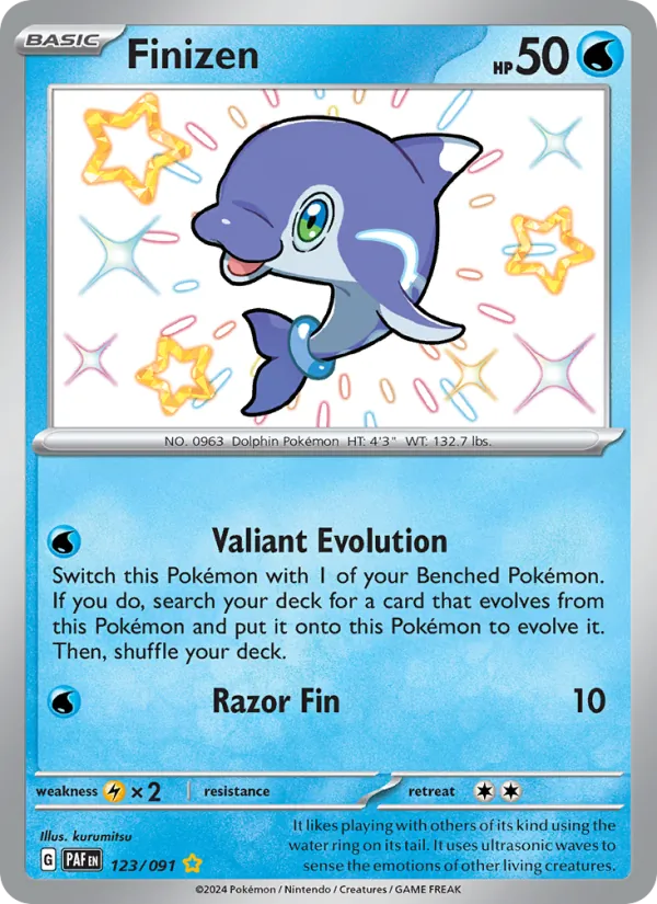 Finizen - Paldean Fates Pokemon Card