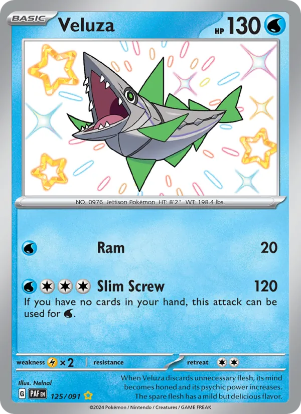 Veluza - Paldean Fates Pokemon Card