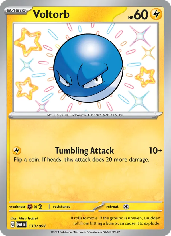 Voltorb - Paldean Fates Pokemon Card