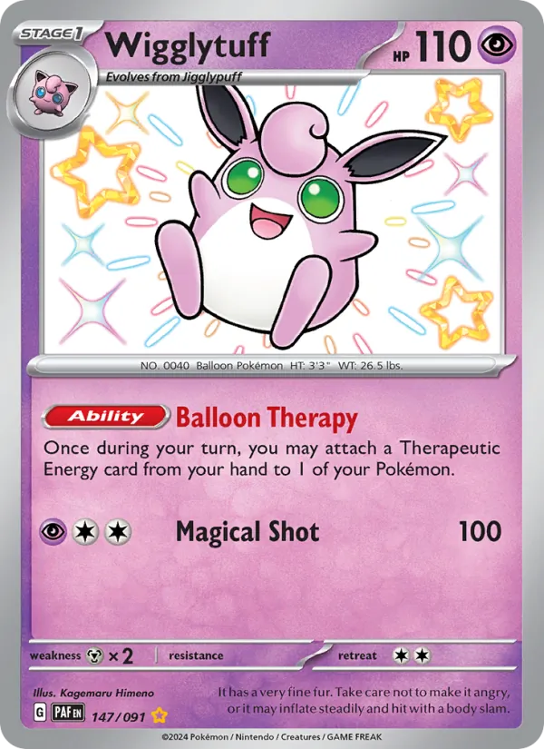 Wigglytuff - Paldean Fates Pokemon Card