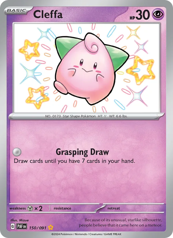 Cleffa - Paldean Fates Pokemon Card