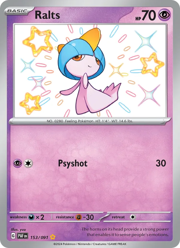 Ralts - Paldean Fates Pokemon Card