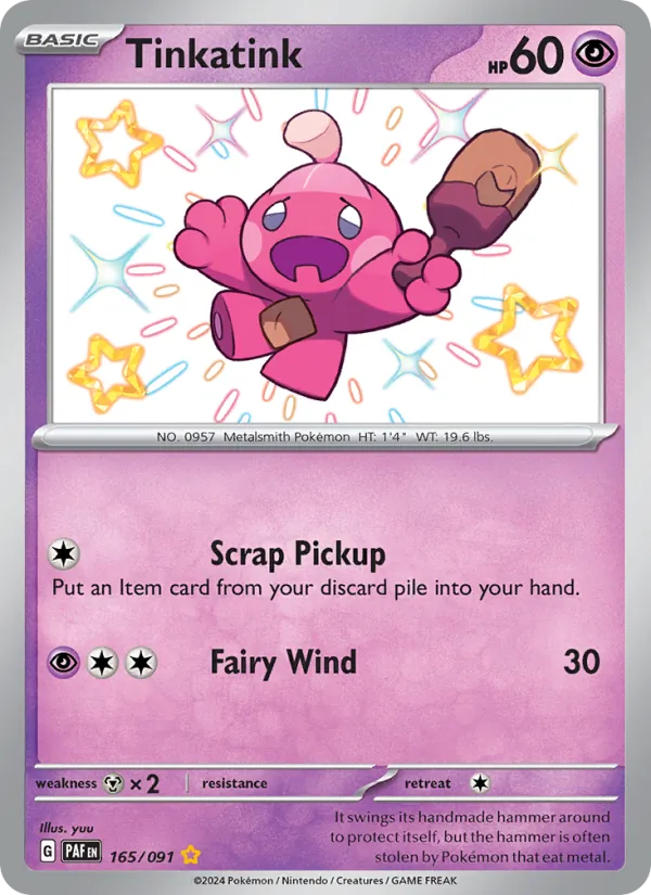 Tinkatink - Paldean Fates Pokemon Card