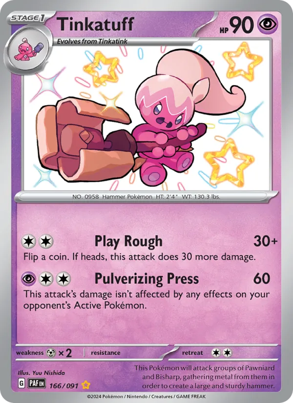 Tinkatuff - Paldean Fates Pokemon Card
