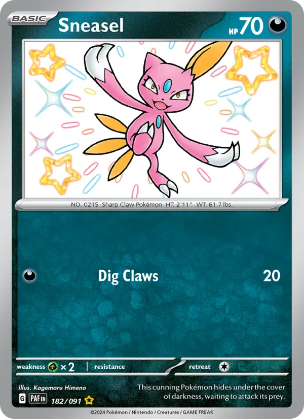Sneasel - Paldean Fates Pokemon Card