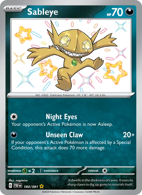 Sableye - Paldean Fates Pokemon Card