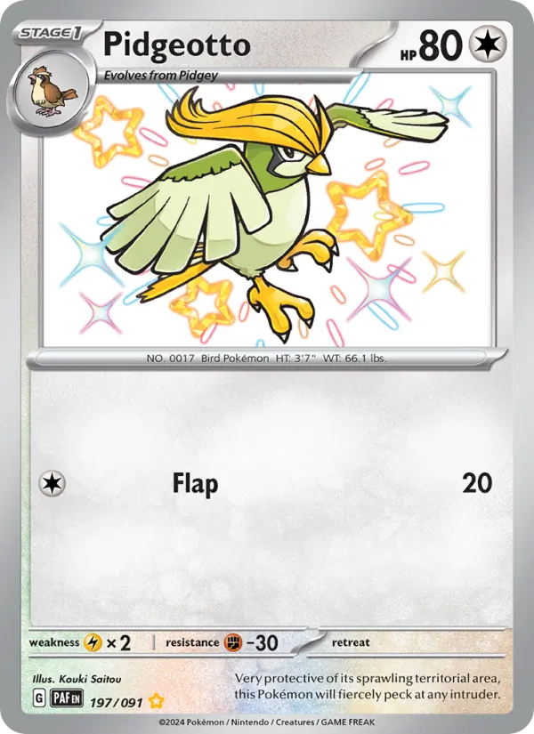Pidgeotto - Paldean Fates Pokemon Card