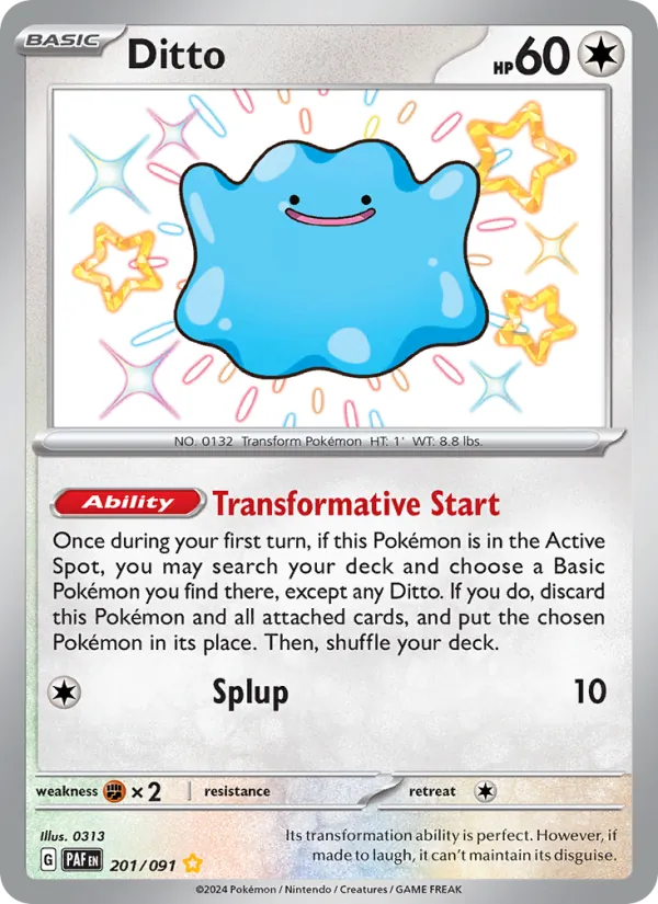 Ditto - Paldean Fates Pokemon Card