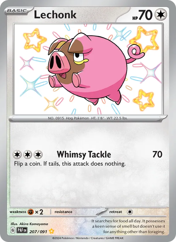 Lechonk - Paldean Fates Pokemon Card