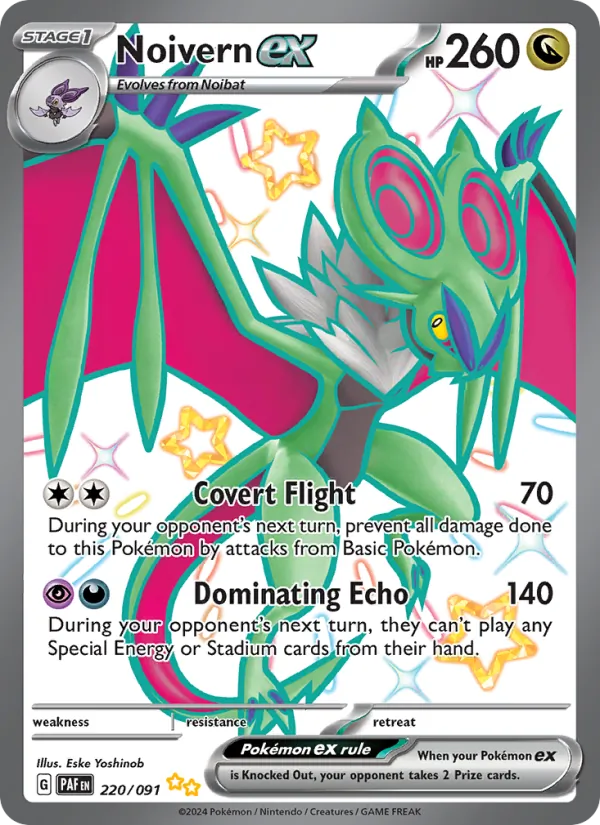 Noivern ex - Paldean Fates Pokemon Card