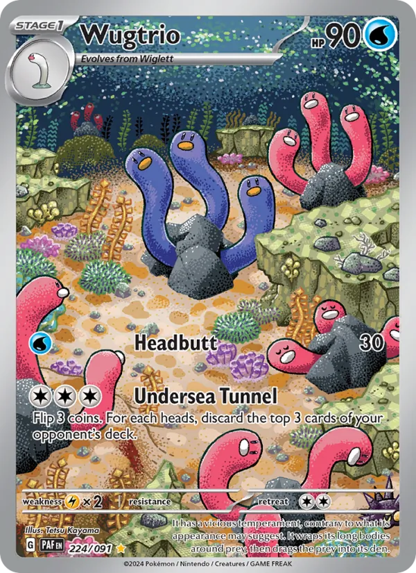 Wugtrio - Paldean Fates Pokemon Card