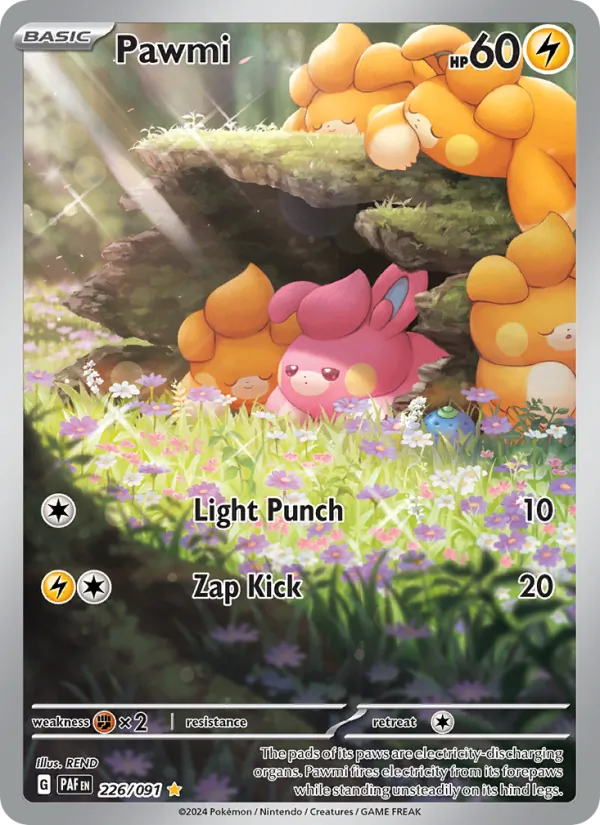 Pawmi - Paldean Fates Pokemon Card
