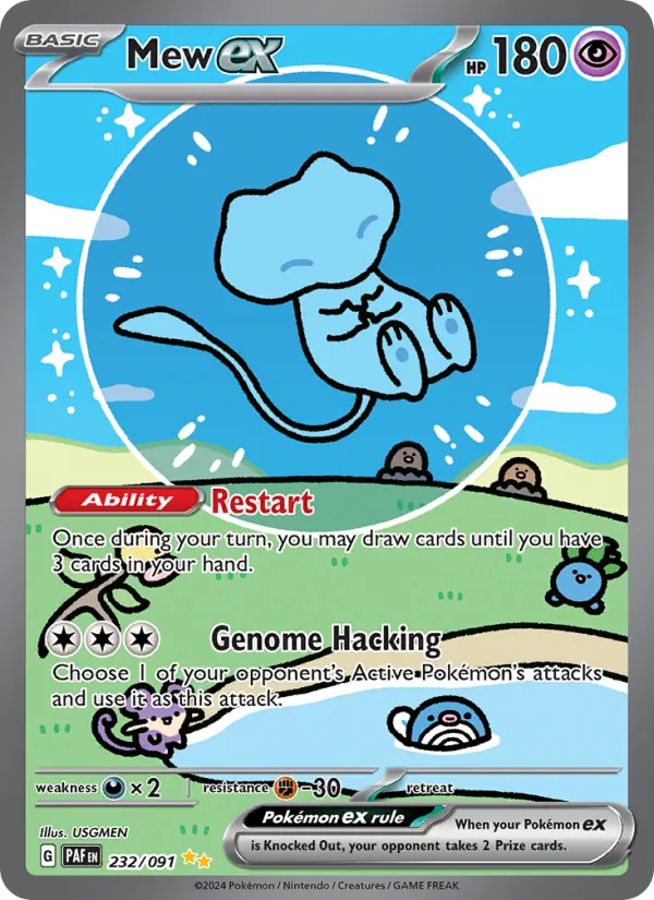 Mew ex - Paldean Fates Pokemon Card