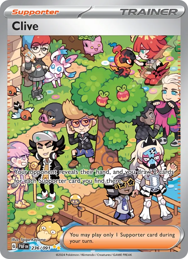 Clive - Paldean Fates Pokemon Card