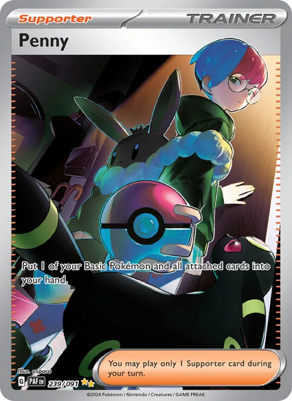 Penny - Paldean Fates Pokemon Card