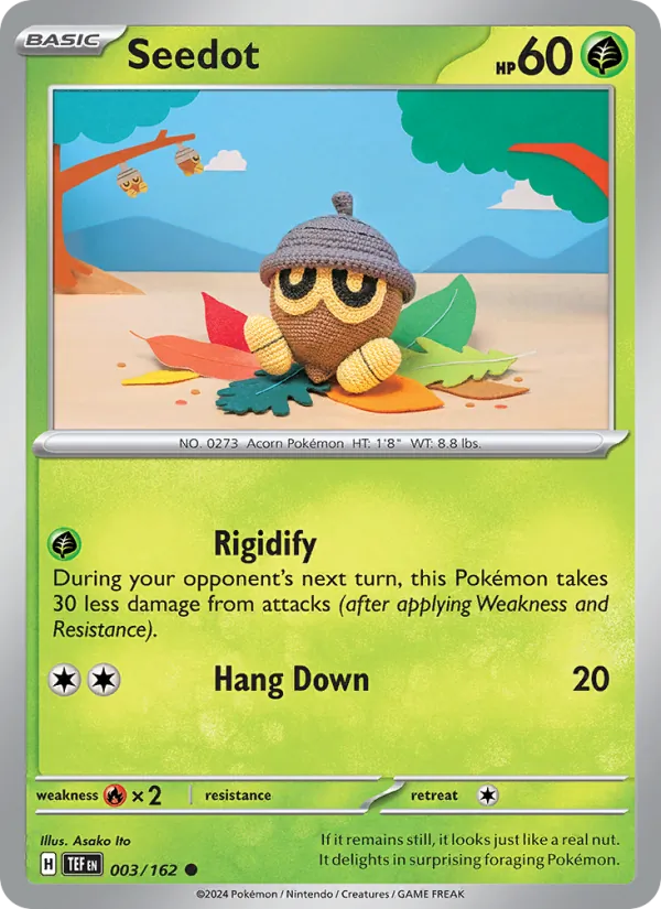 Seedot - Temporal Forces Pokemon Card