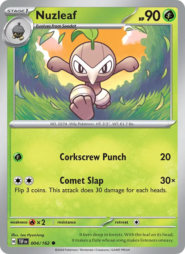 Nuzleaf - Temporal Forces Pokemon Card