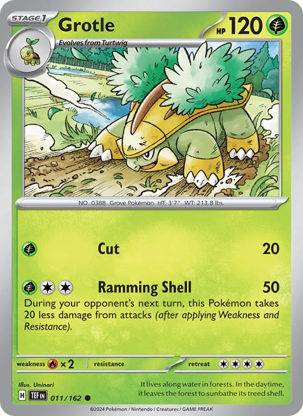 Grotle - Temporal Forces Pokemon Card