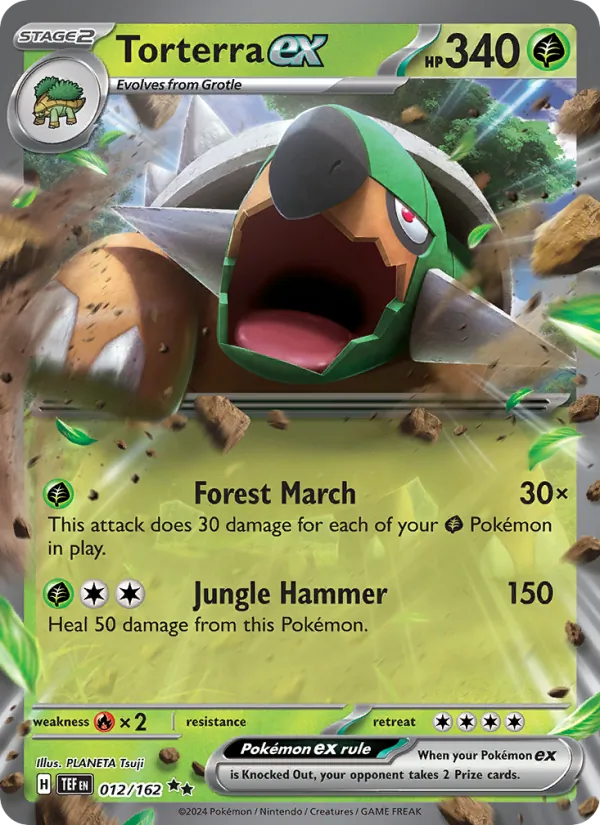 Torterra ex - Temporal Forces Pokemon Card
