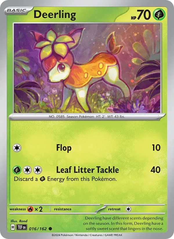 Deerling - Temporal Forces Pokemon Card
