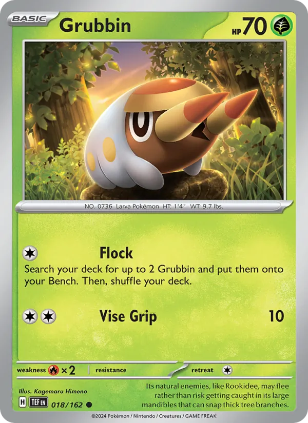 Grubbin - Temporal Forces Pokemon Card