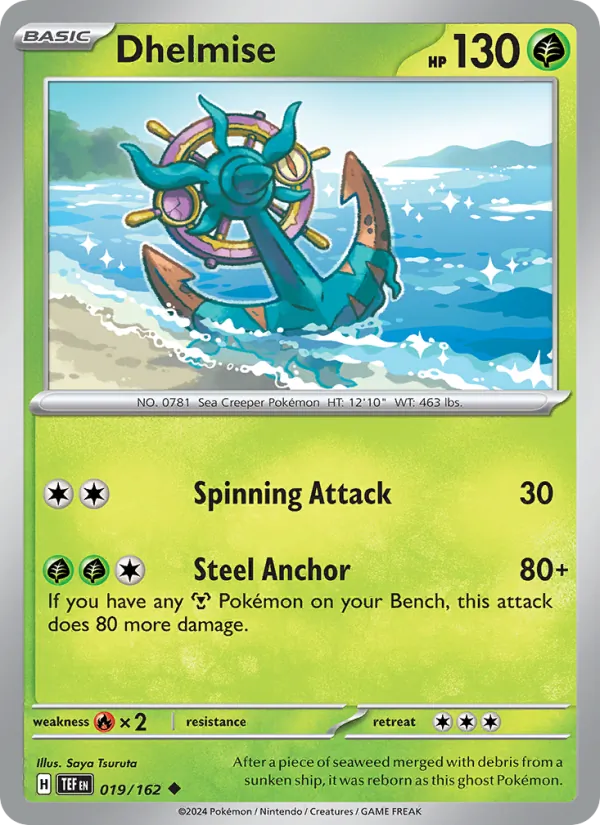 Dhelmise - Temporal Forces Pokemon Card