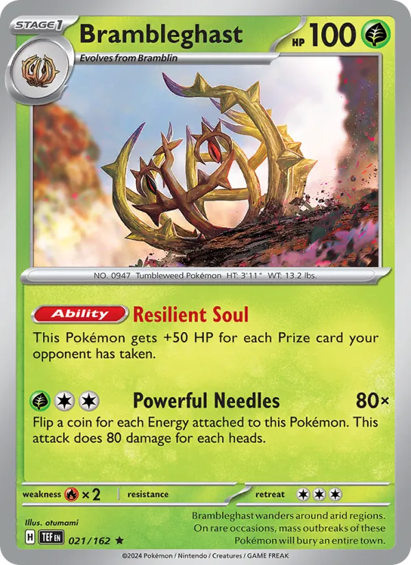 Brambleghast - Temporal Forces Pokemon Card