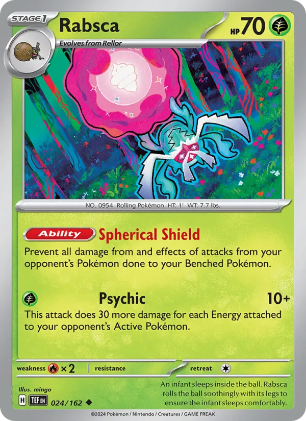 Rabsca - Temporal Forces Pokemon Card