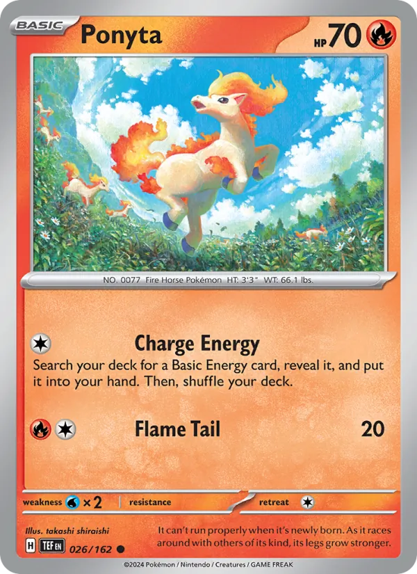 Ponyta - Temporal Forces Pokemon Card