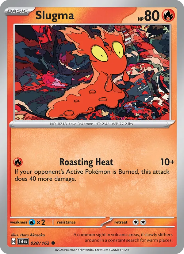 Slugma - Temporal Forces Pokemon Card