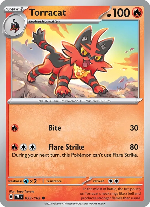Torracat - Temporal Forces Pokemon Card
