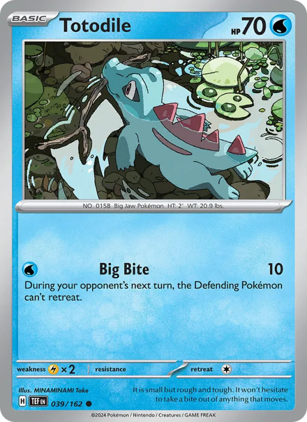 Totodile - Temporal Forces Pokemon Card