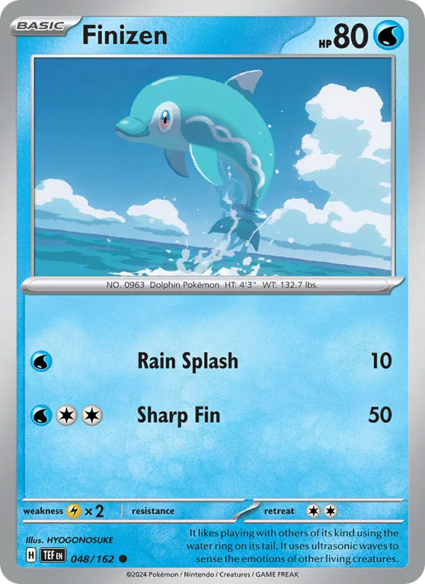 Finizen - Temporal Forces Pokemon Card