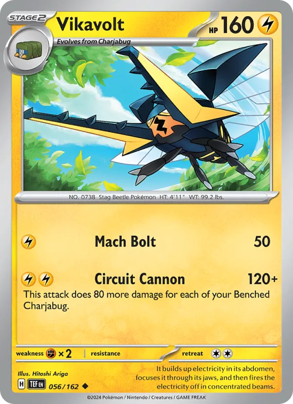 Vikavolt - Temporal Forces Pokemon Card