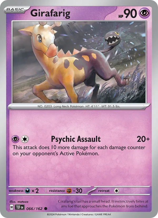 Girafarig - Temporal Forces Pokemon Card