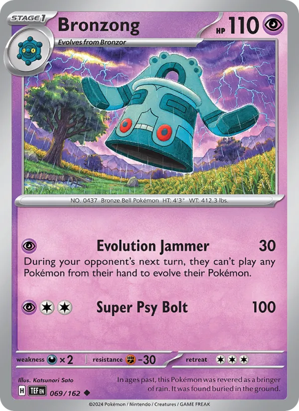 Bronzong - Temporal Forces Pokemon Card