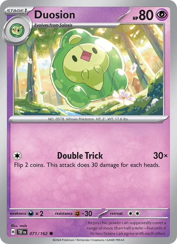 Duosion - Temporal Forces Pokemon Card