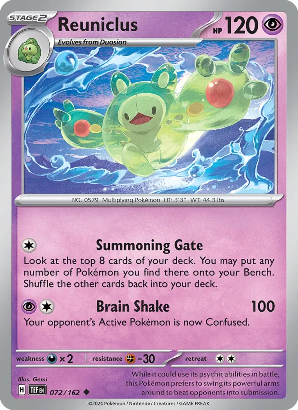 Reuniclus - Temporal Forces Pokemon Card