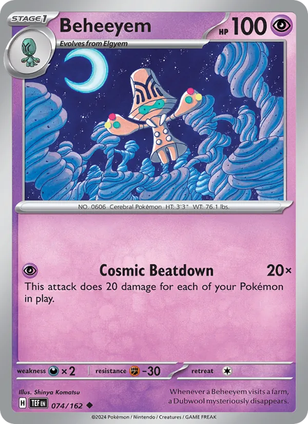 Beheeyem - Temporal Forces Pokemon Card