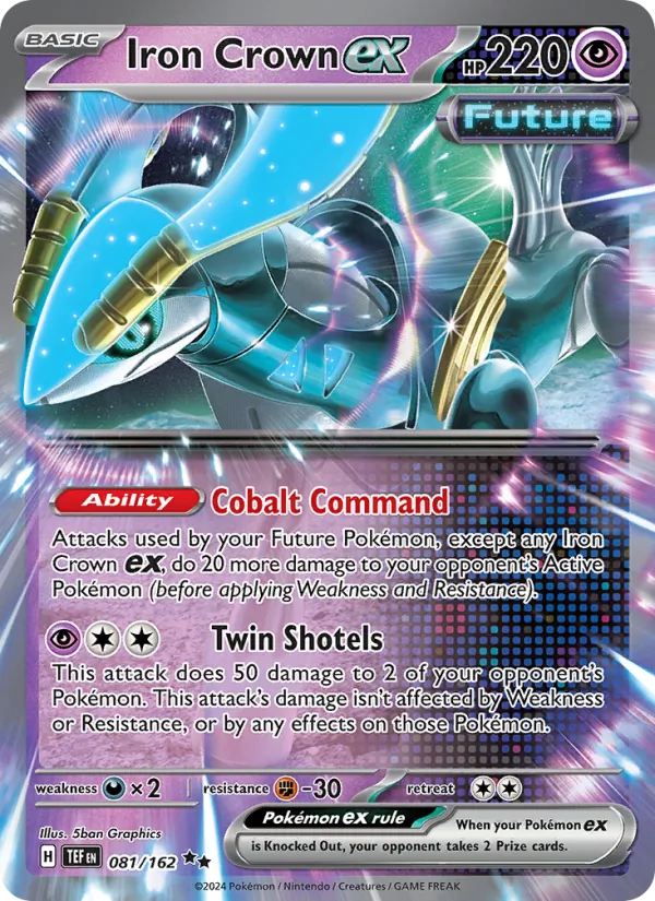Iron Crown ex - Temporal Forces Pokemon Card