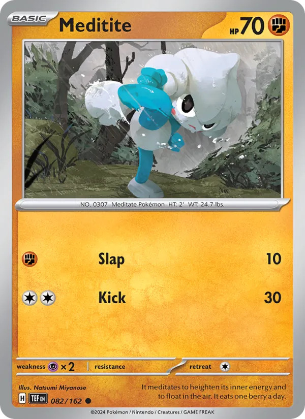 Meditite - Temporal Forces Pokemon Card