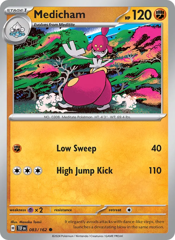 Medicham - Temporal Forces Pokemon Card