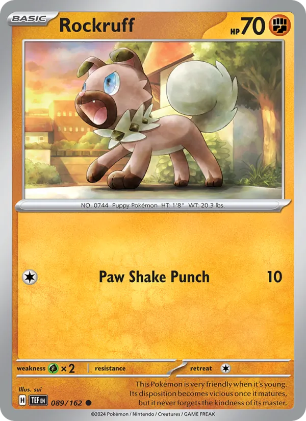 Rockruff - Temporal Forces Pokemon Card
