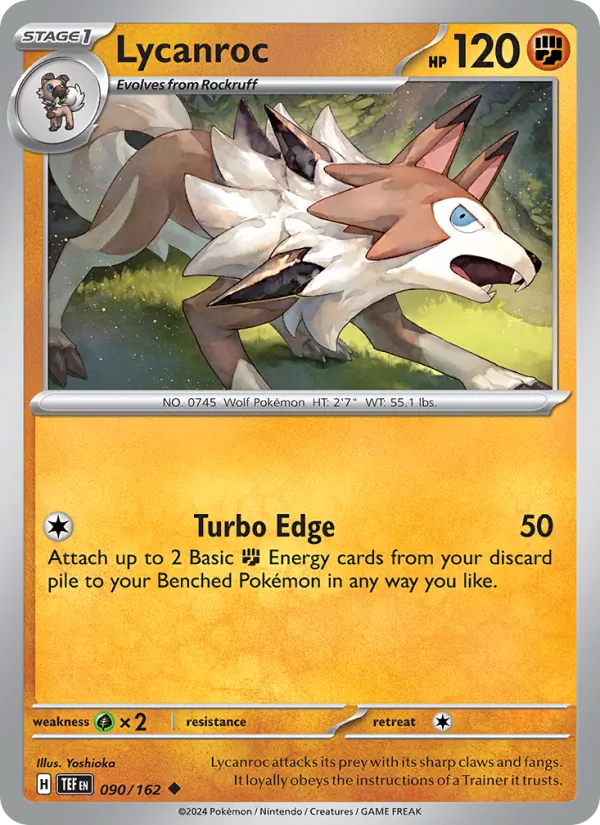 Lycanroc - Temporal Forces Pokemon Card