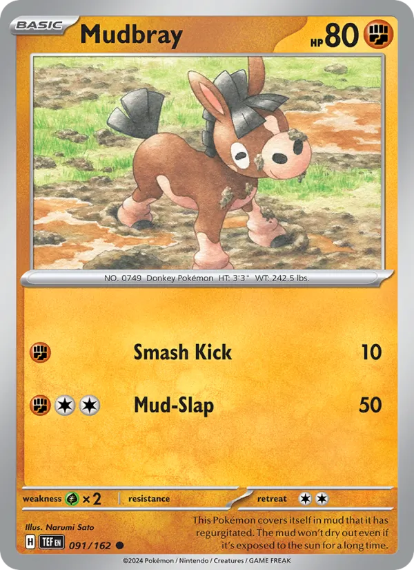 Mudbray - Temporal Forces Pokemon Card
