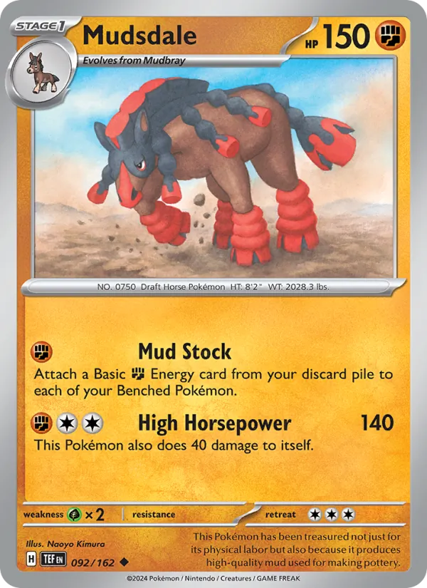 Mudsdale - Temporal Forces Pokemon Card