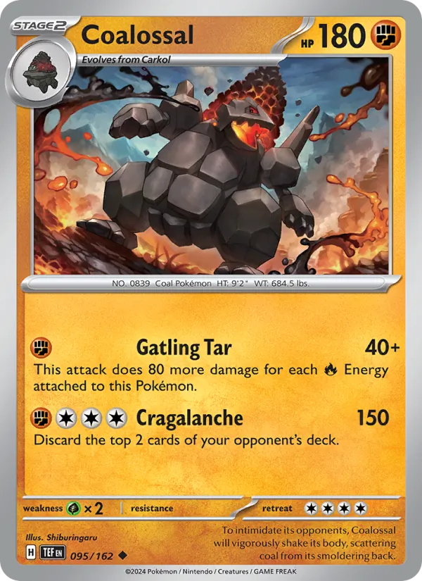 Coalossal - Temporal Forces Pokemon Card