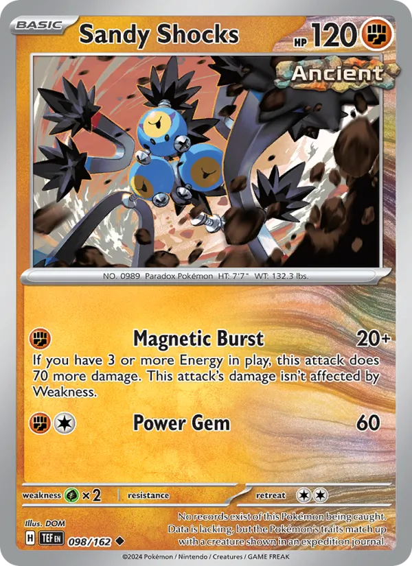 Sandy Shocks - Temporal Forces Pokemon Card