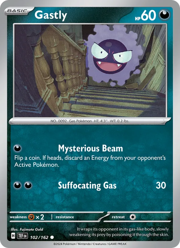 Gastly - Temporal Forces Pokemon Card